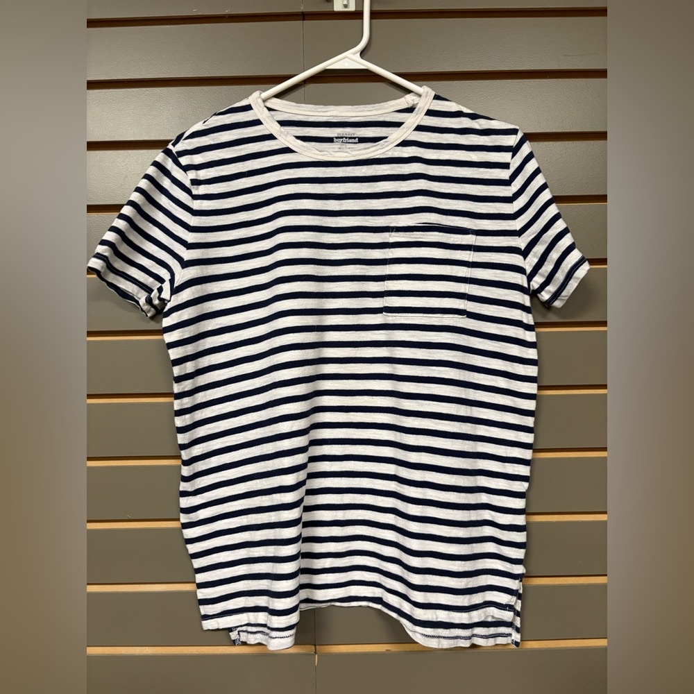 Nautica Women's Striped Navy and White Shirt, size XS